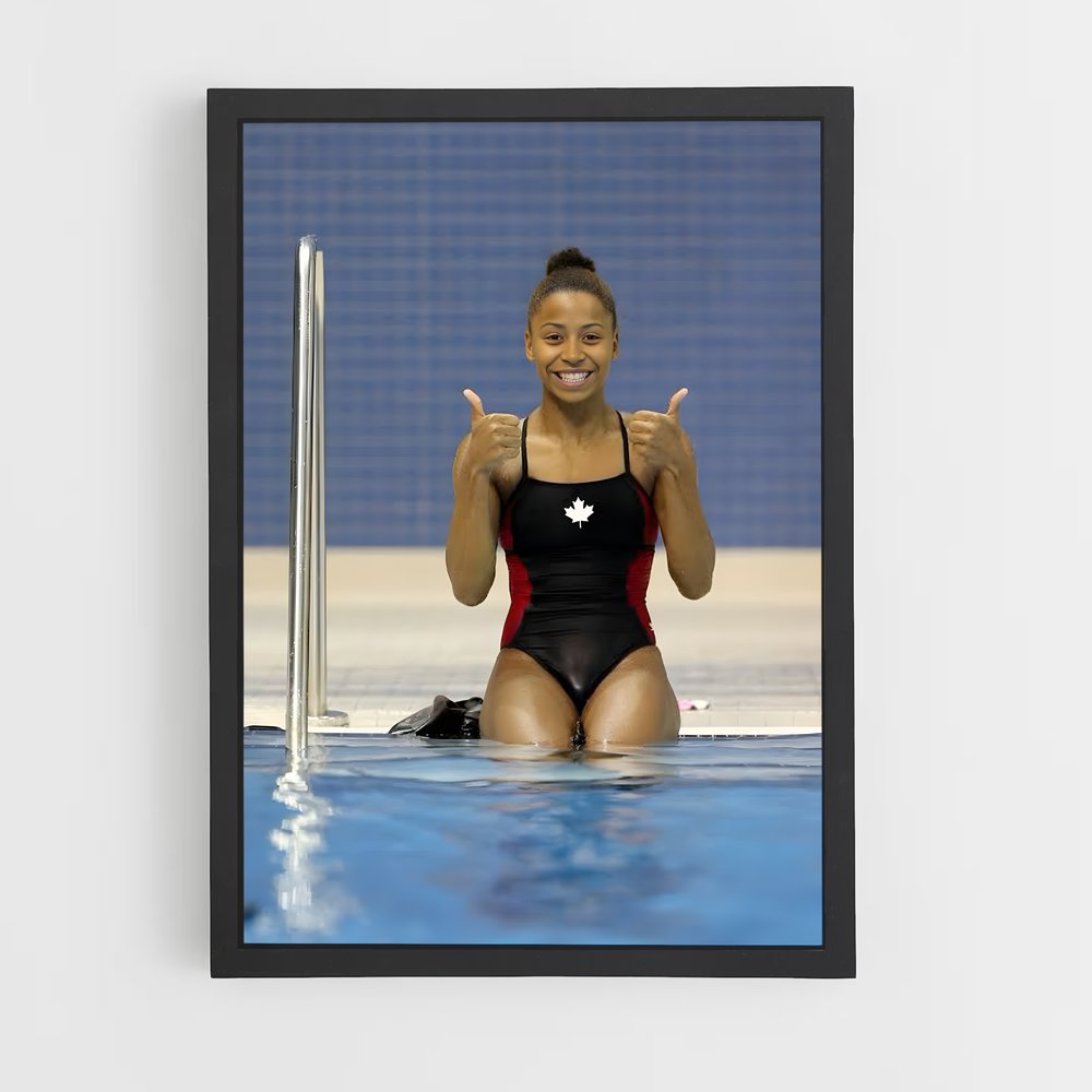 Poster Jennifer de abel – affiche Plongeon au tremplin (vue 2)